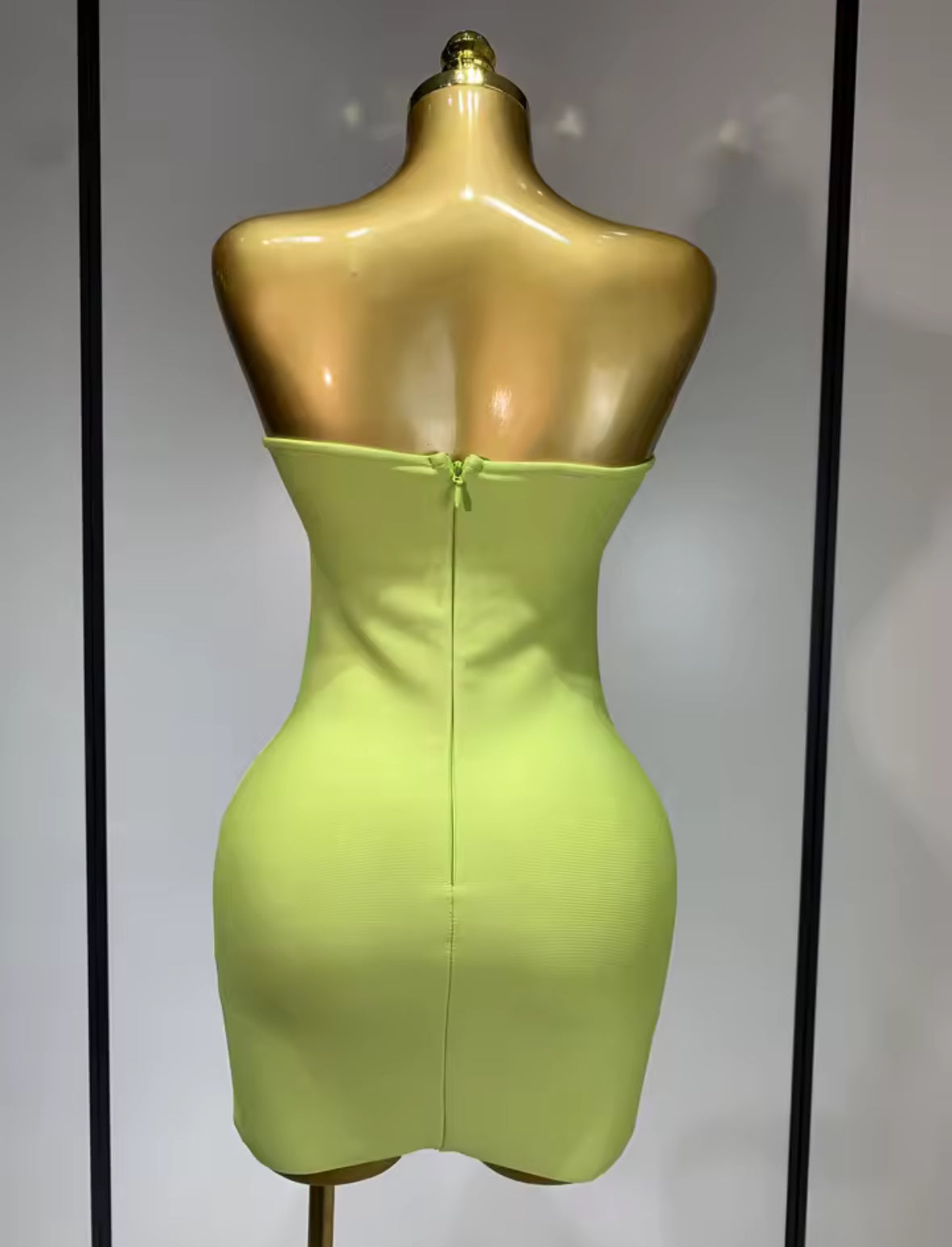 La Verde Gem Cutout Bandage Dress