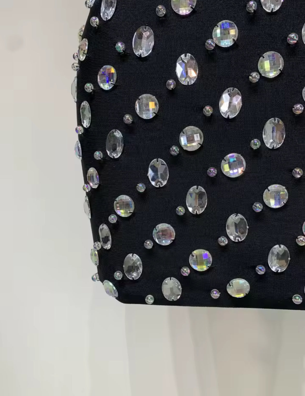 Midnight Sparkle Strapless Mini Dress
