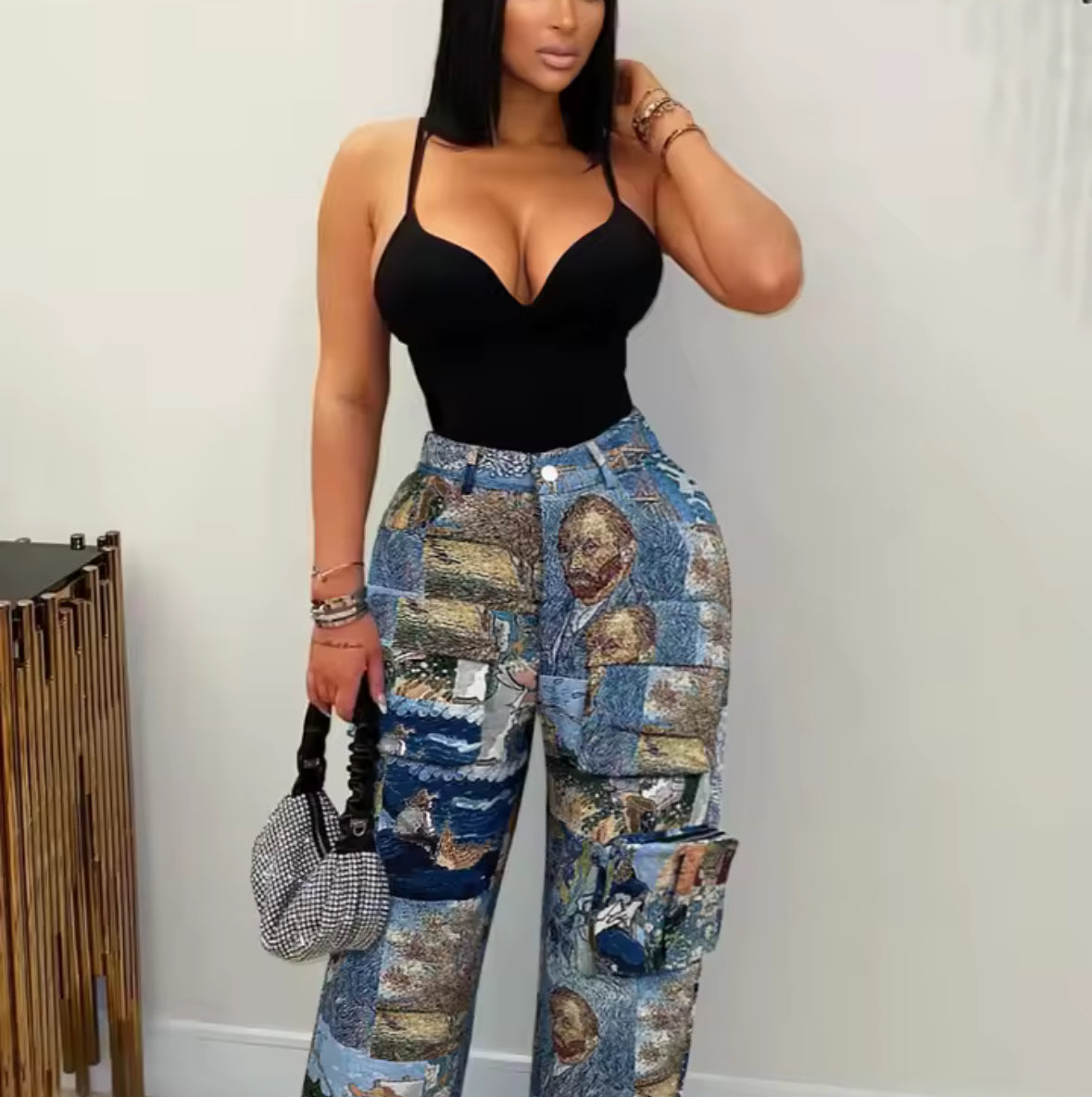 Art Gallery Tapestry Cargo Pants