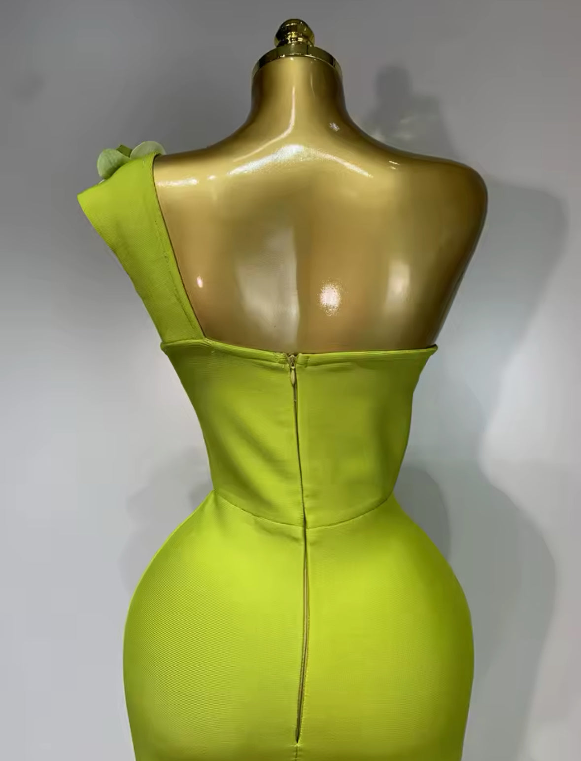 Green Orchid Bandage Bodycon Dress