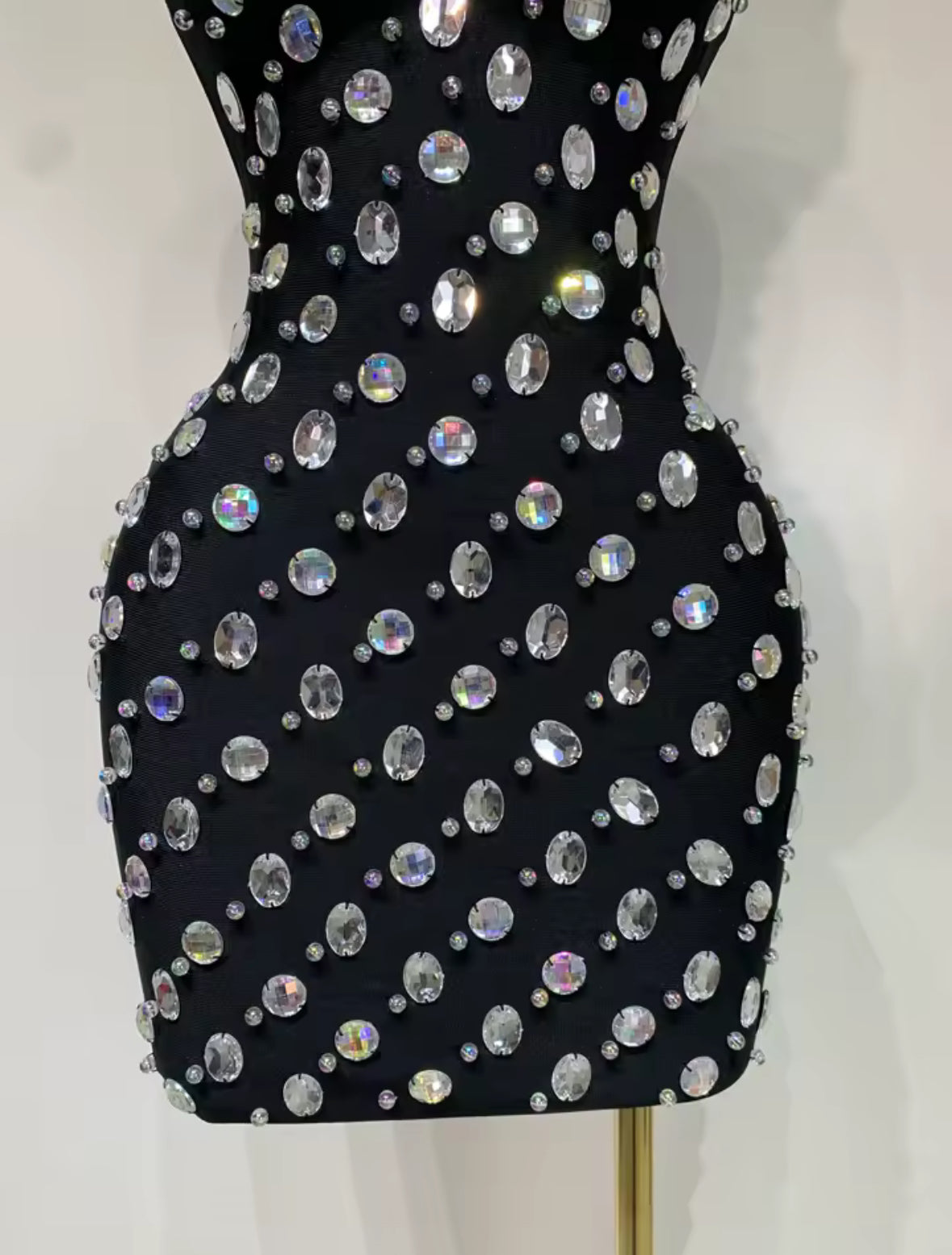 Midnight Sparkle Strapless Mini Dress