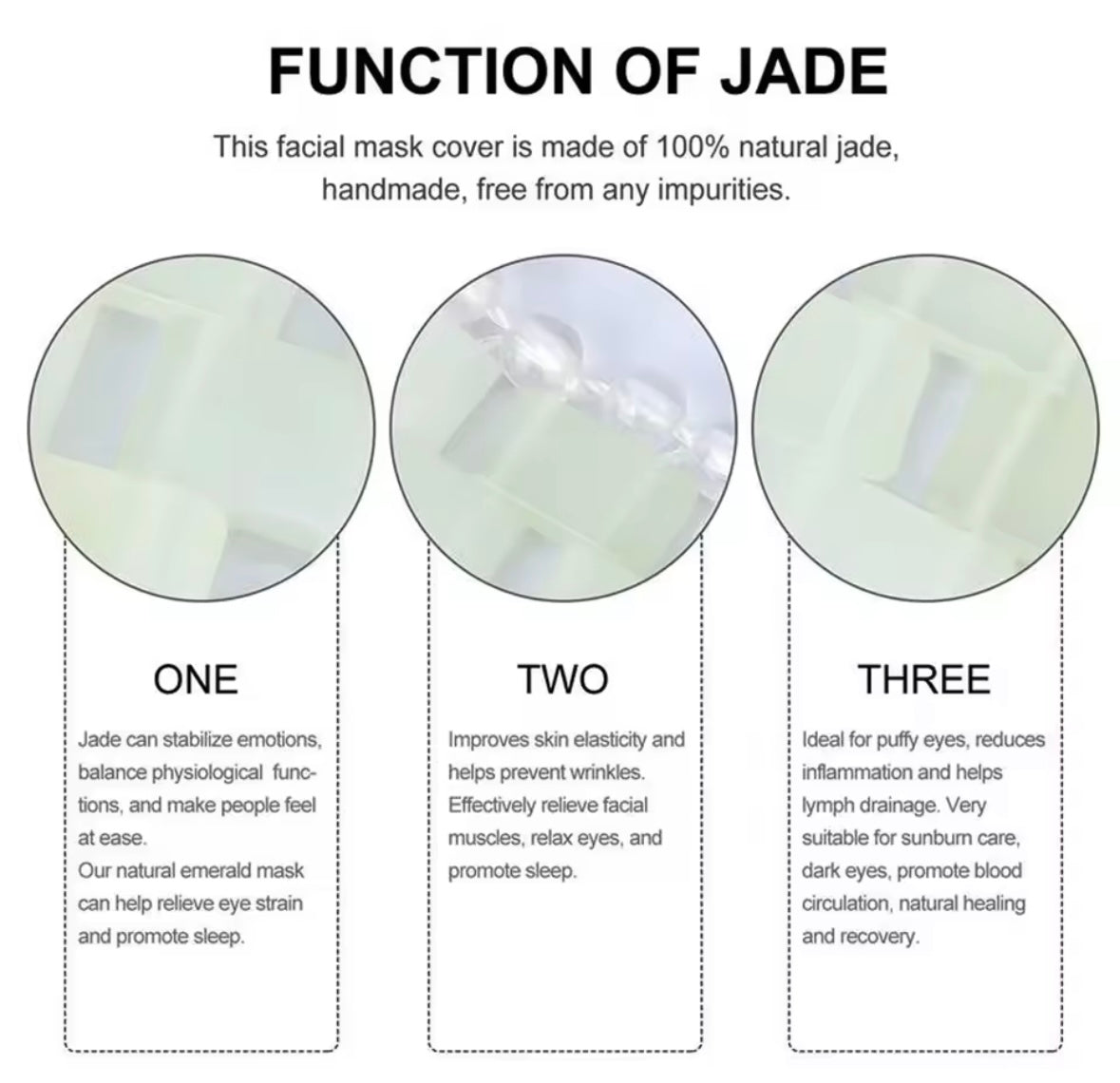 Jade Stone Eye Masks
