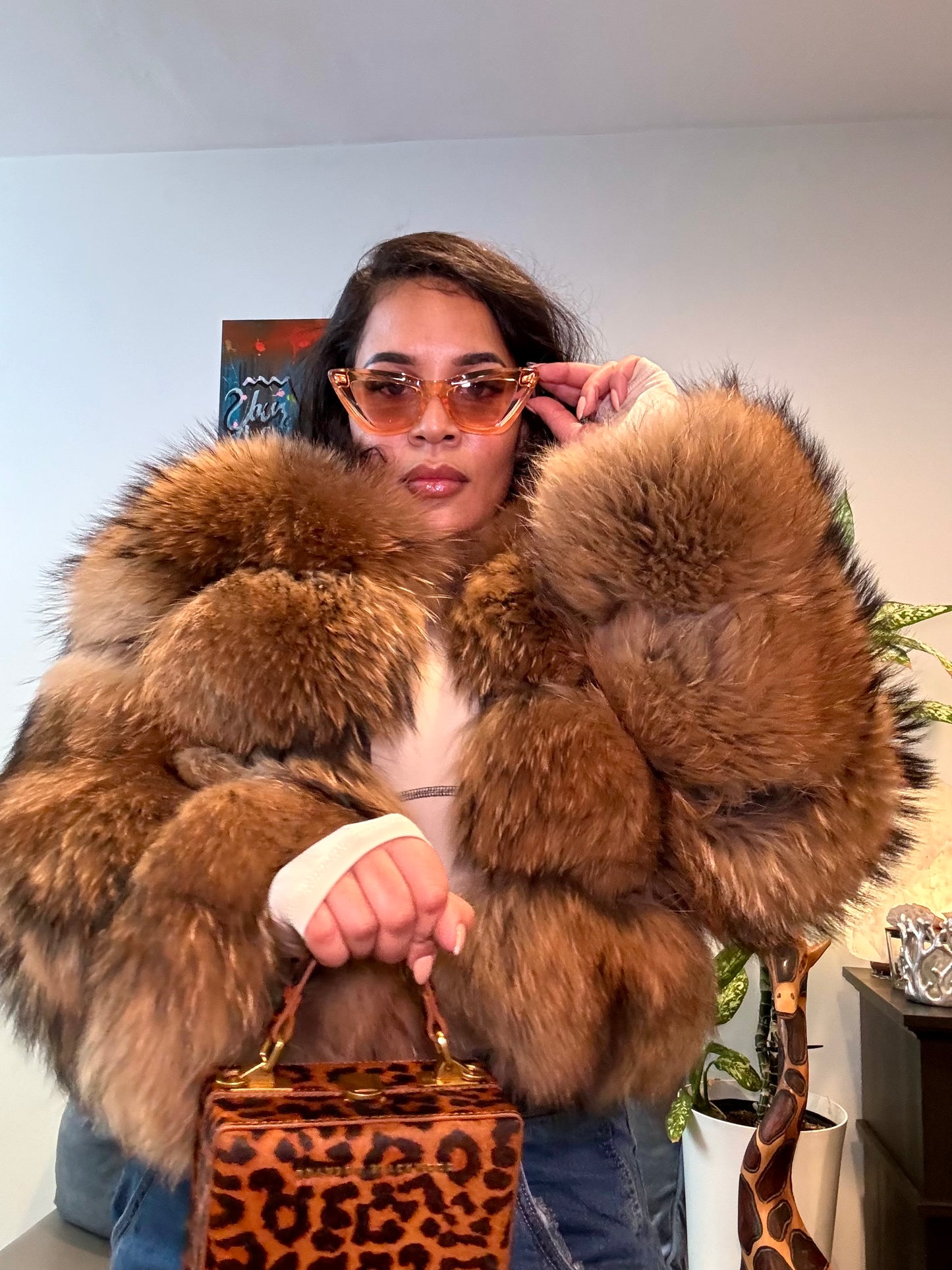 Mob Wife 100% Genuine Fur Coat