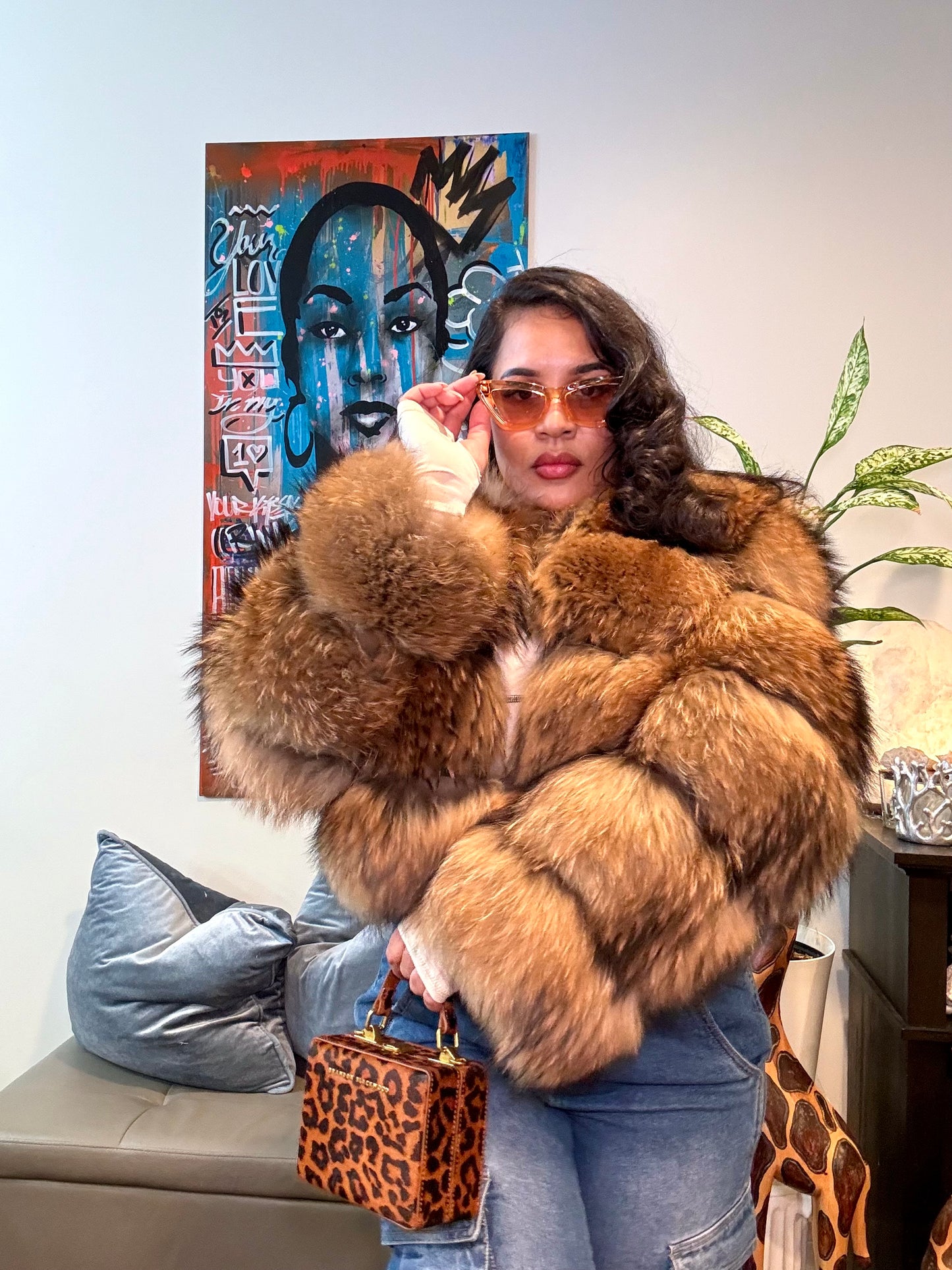 Mob Wife 100% Genuine Fur Coat