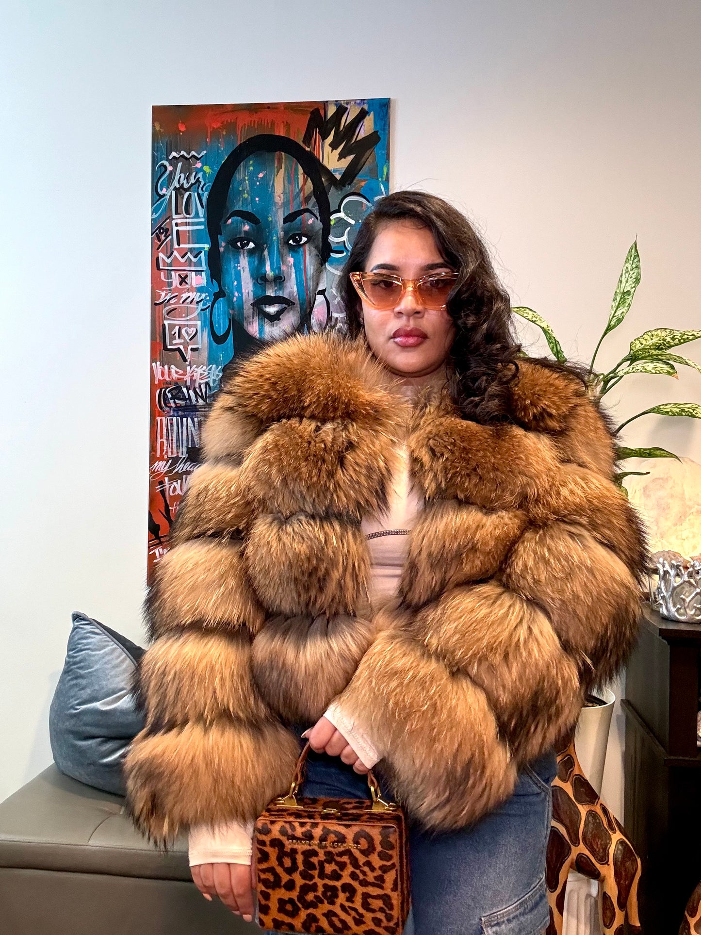 Mob Wife 100% Genuine Fur Coat