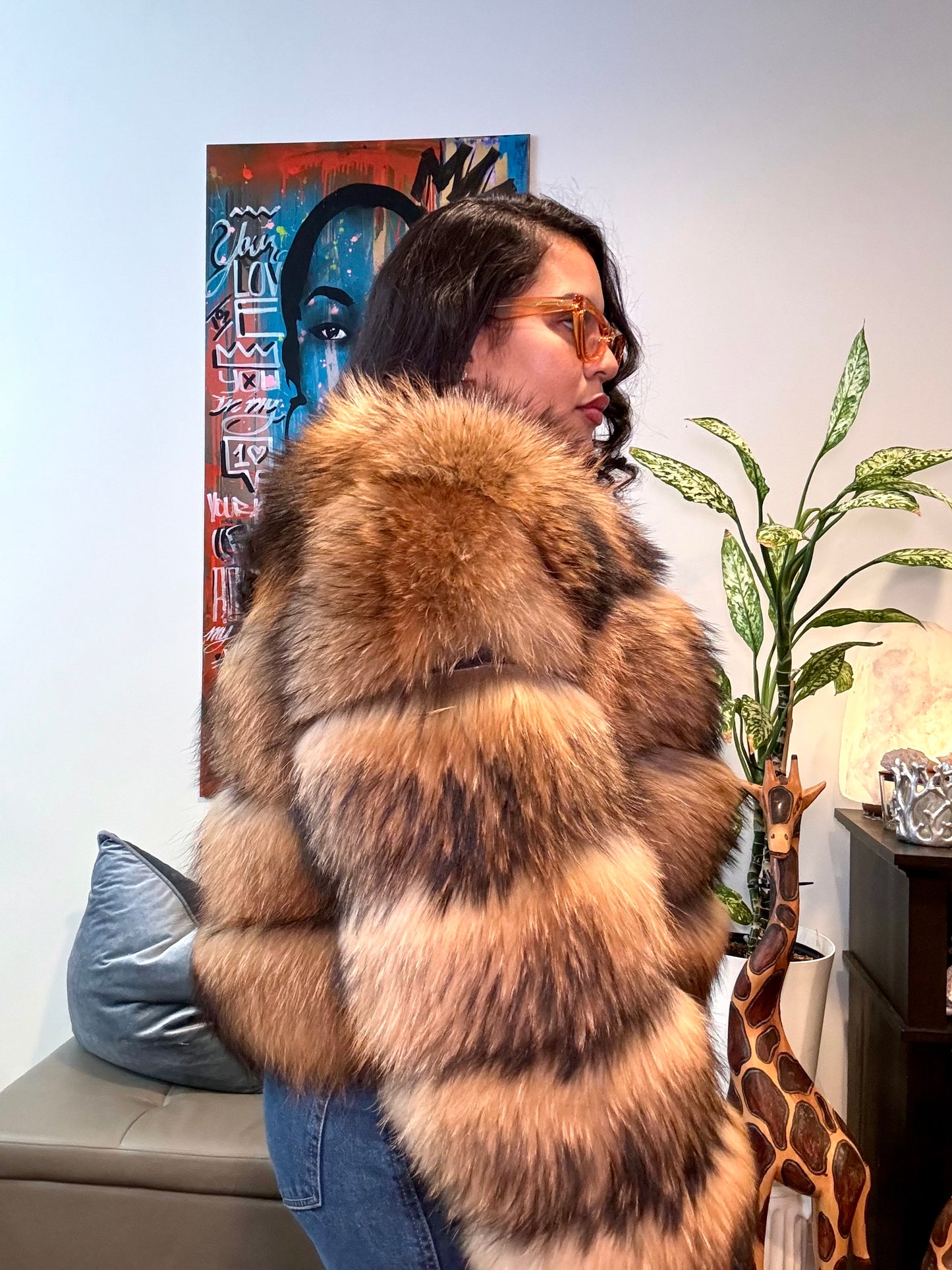 Mob Wife 100% Genuine Fur Coat