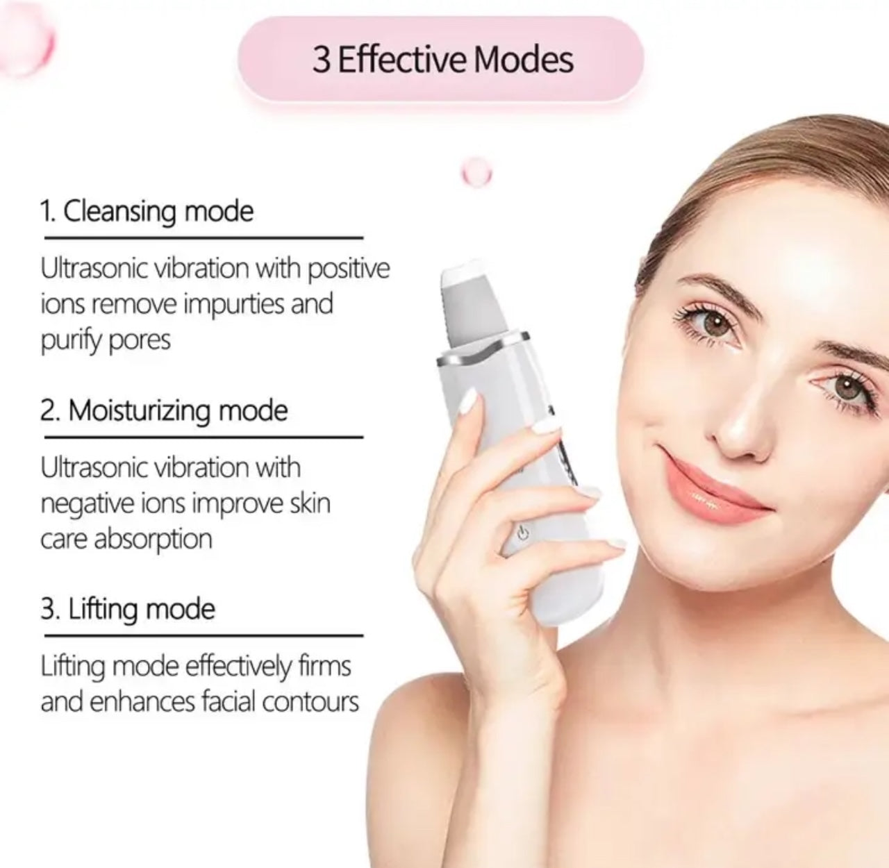 Ultrasonic Skin Scrubber Spatula