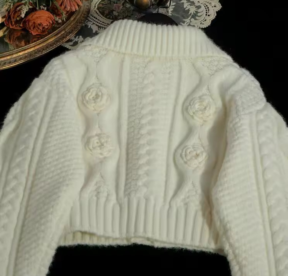 Cozy Knit Two-Piece Skirt Set