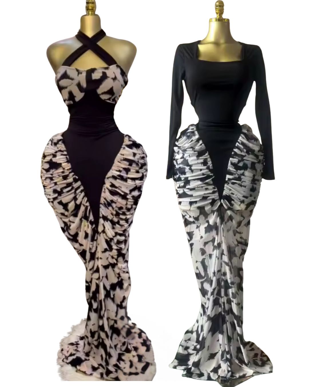Ruched Mermaid Dress