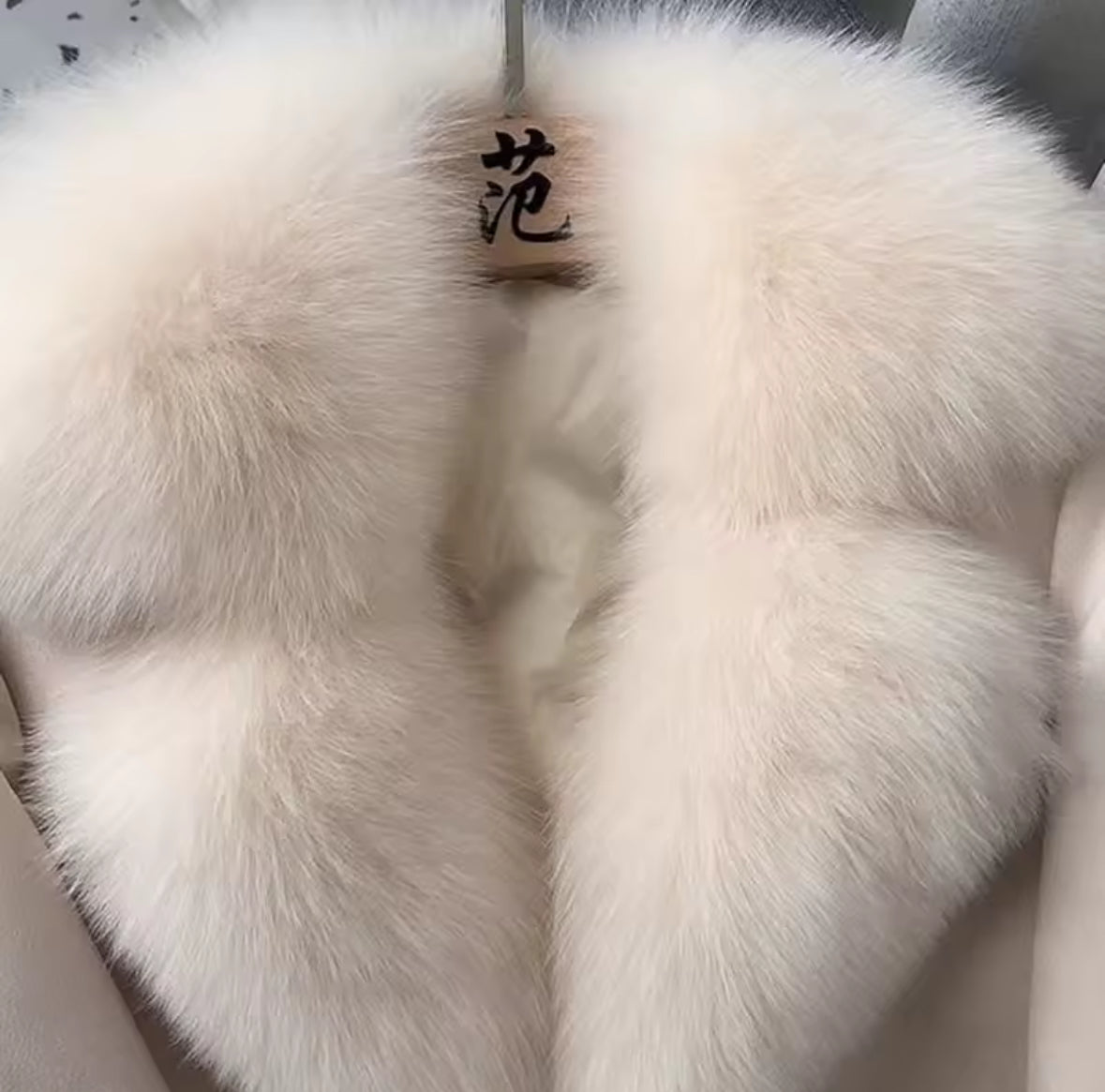 Chic Faux Fur Trimmed Short Coat
