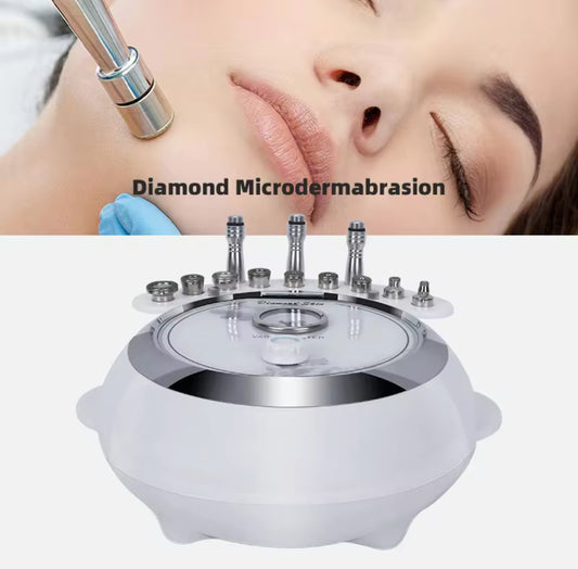 3 in 1 Professional Diamond Microdermabrasion Exfoliation Machine with Spray Toner and Extractor Vacuum Suction