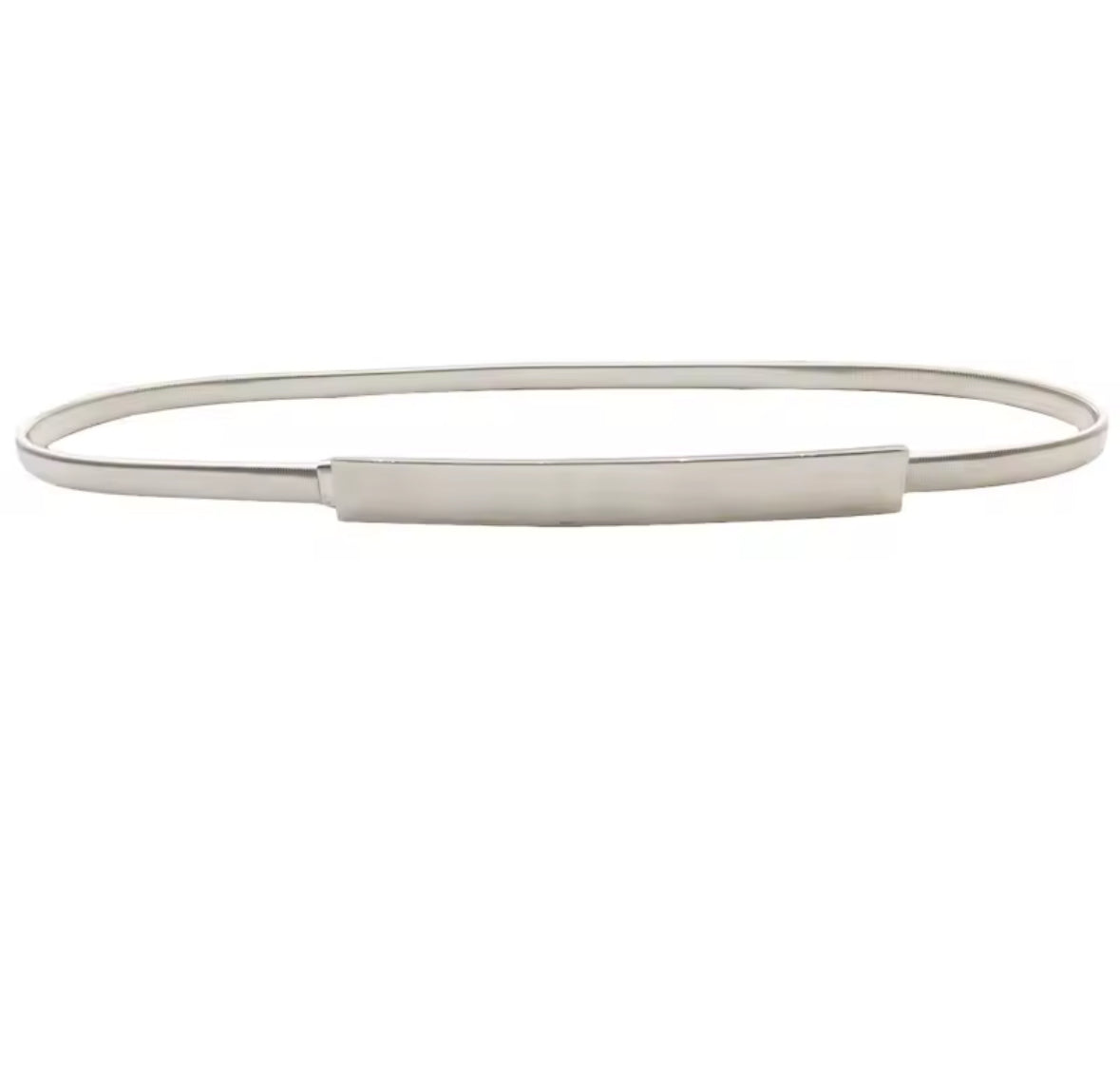 Minimalist Metal Plate Waist Belts – Gold & Silver