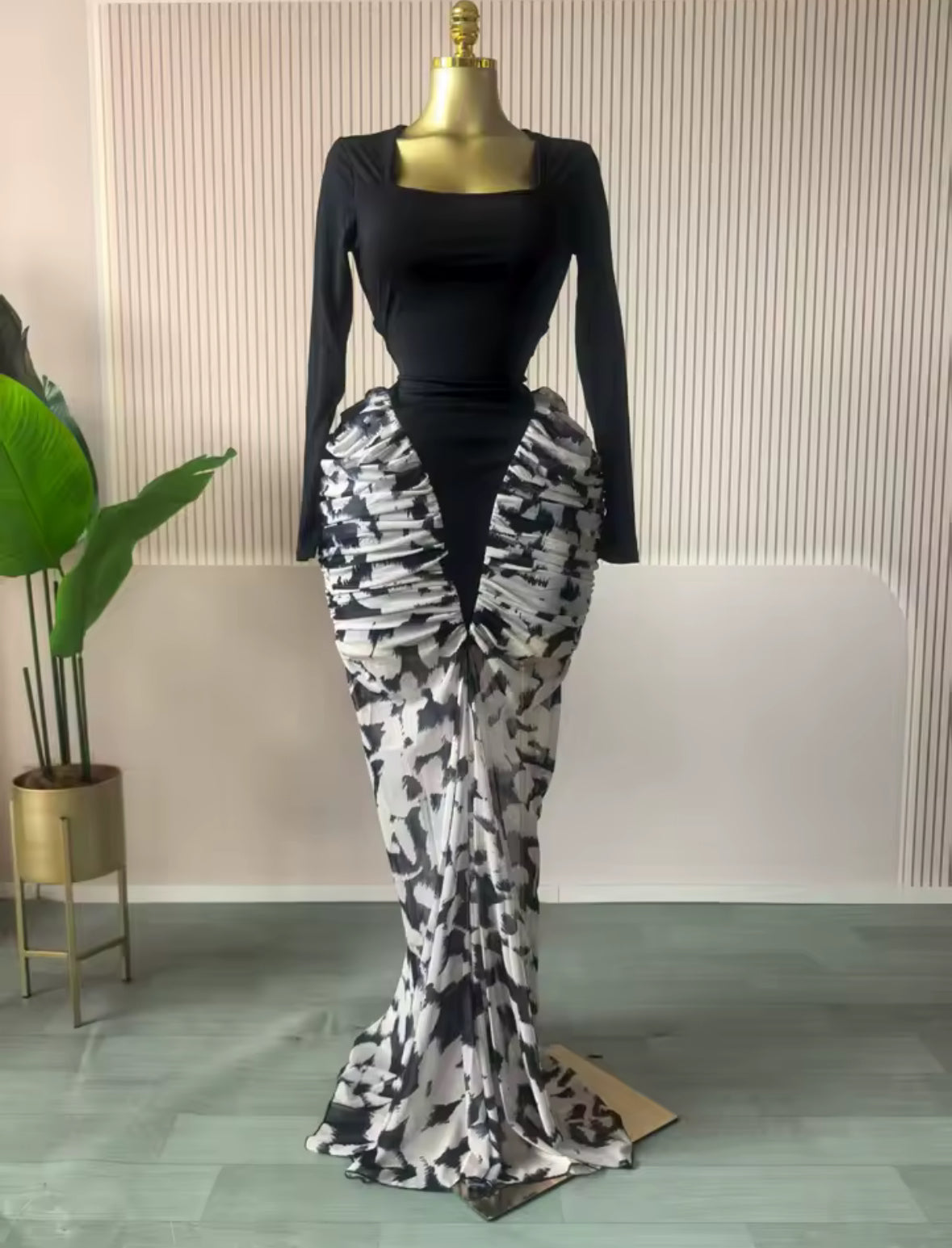 Ruched Mermaid Dress