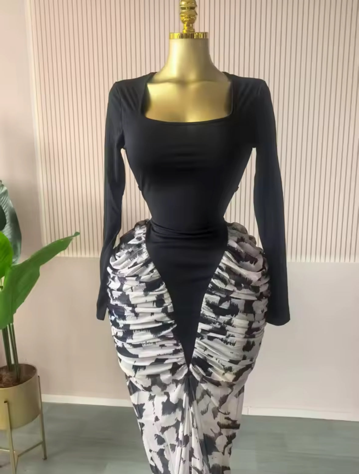 Ruched Mermaid Dress