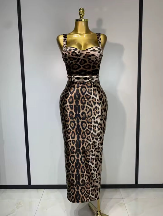 Fierce & Flawless Leopard Print Bodycon Dress