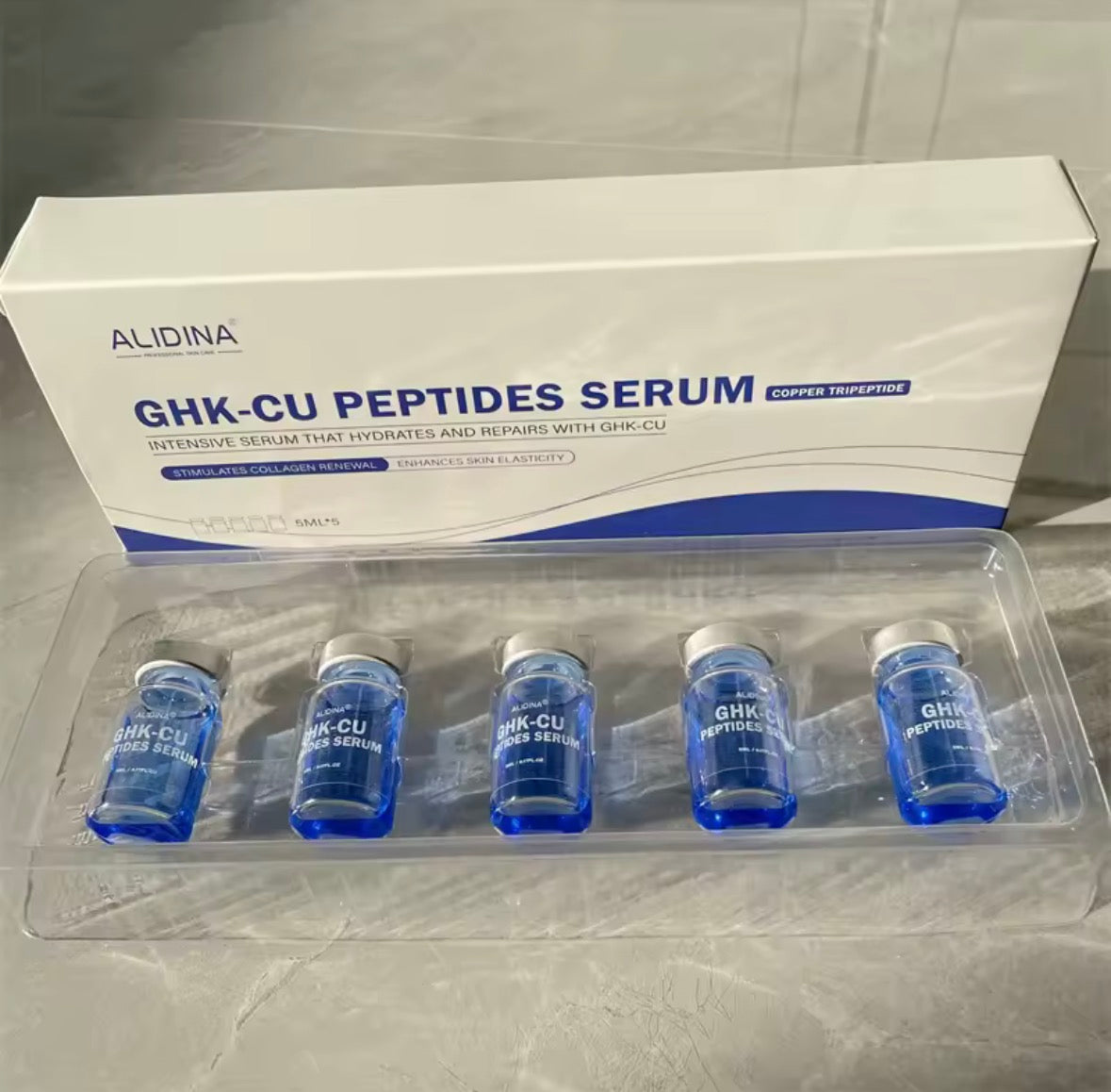 GHK-Cu Copper Peptide Repair Ampoules - Microneedling Boosters