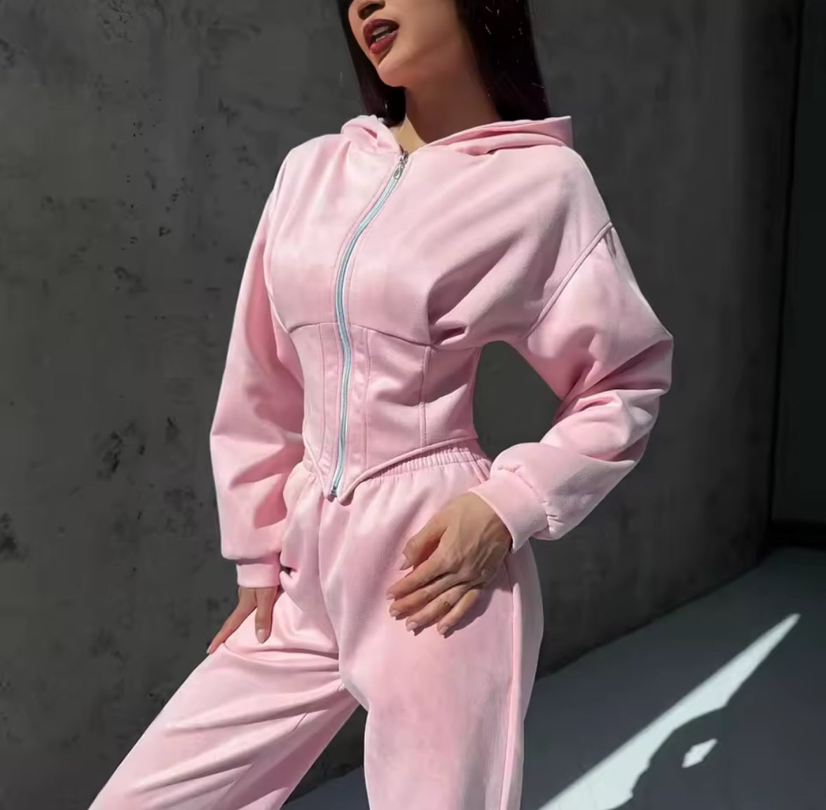 Corset Hoodie Two-Piece Set