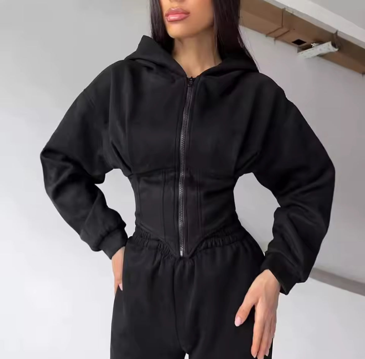 Corset Hoodie Two-Piece Set