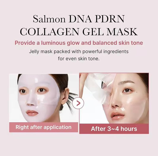 PDRN Salmon DNA Pink Collagen Peptide Deep HydroGel Mask