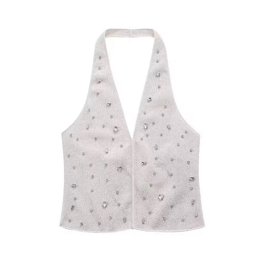 Knit Diamond Halter