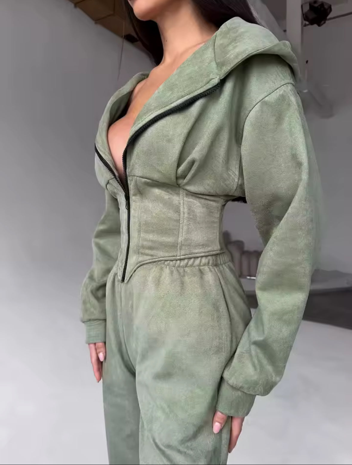 Corset Hoodie Two-Piece Set