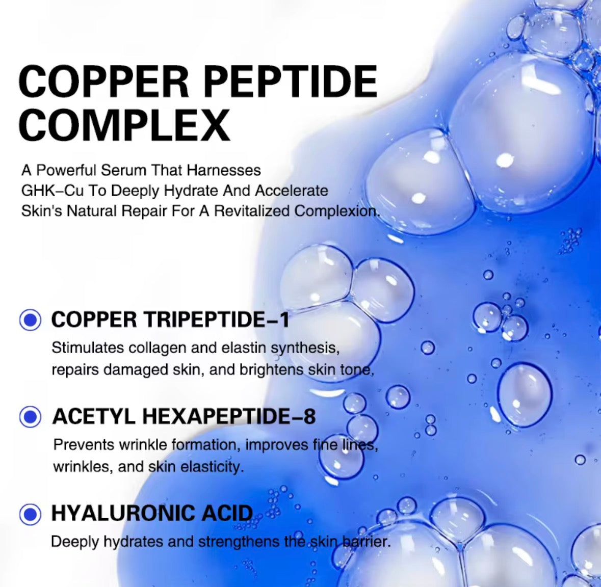 GHK-Cu Copper Peptide Repair Ampoules - Microneedling Boosters