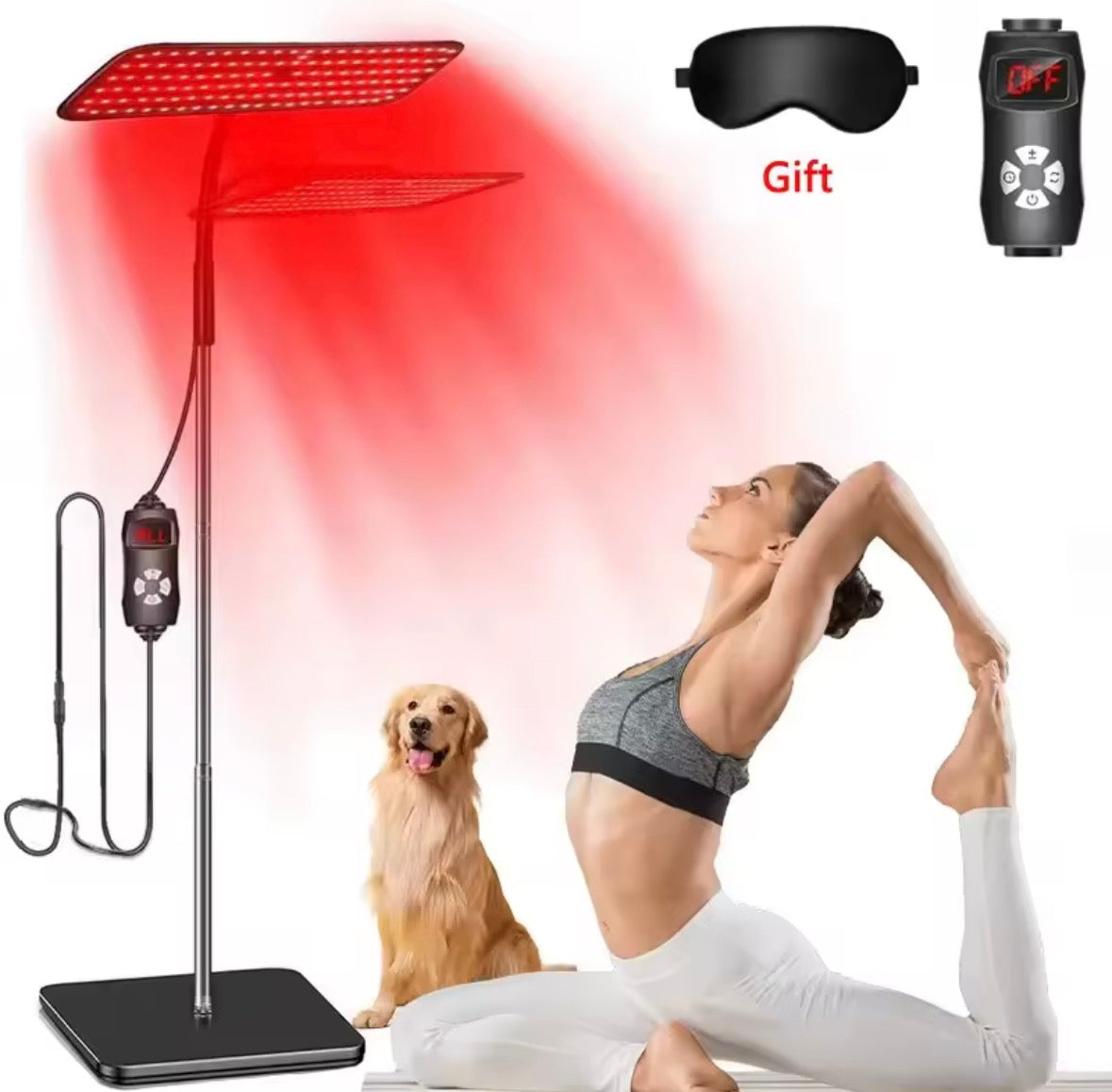 Red + Near-Infrared LED Therapy Lamp (660nm + 850nm)