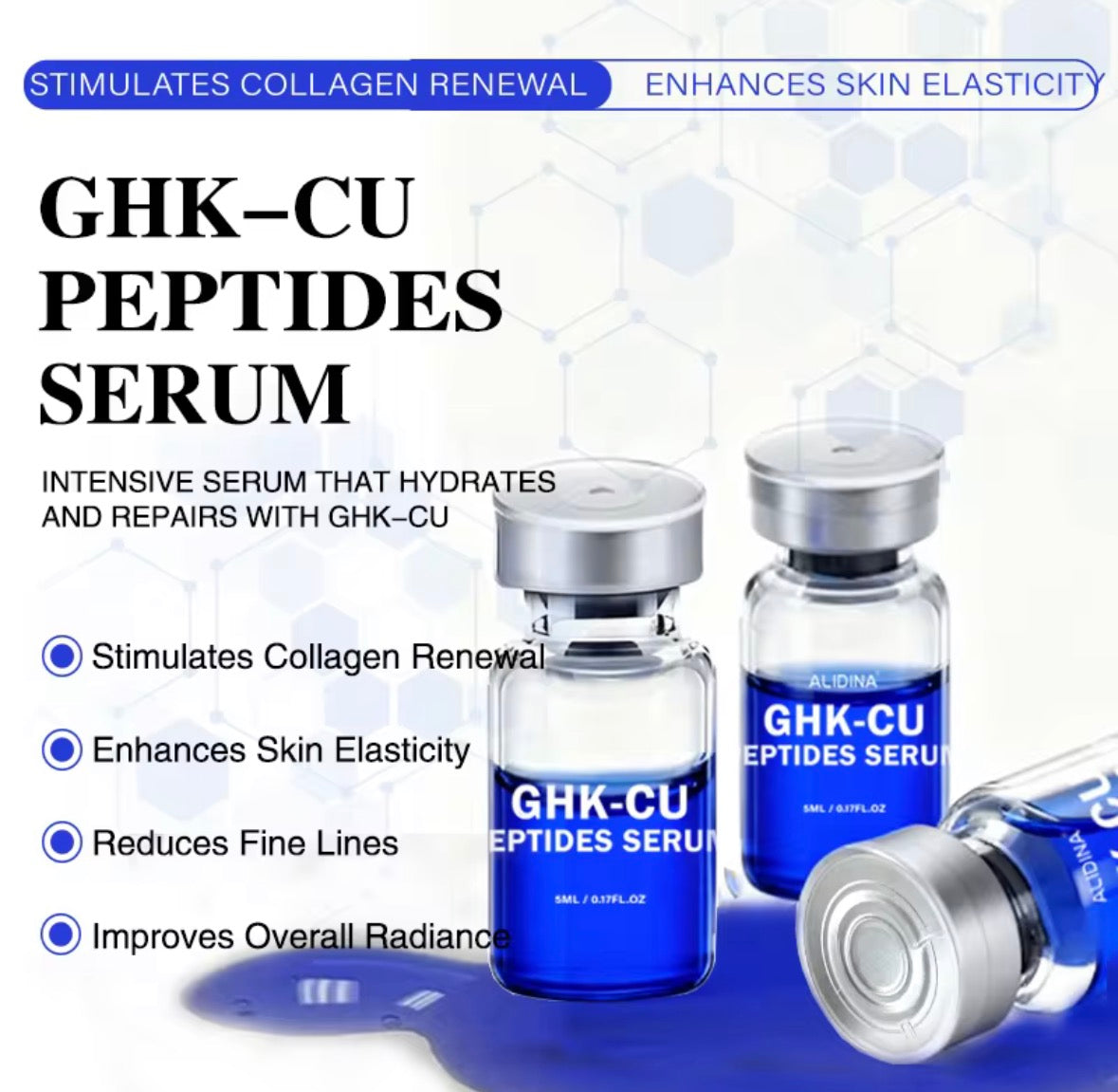 GHK-Cu Copper Peptide Repair Ampoules - Microneedling Boosters