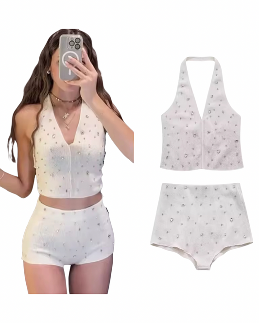 Knit Diamond Halter